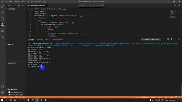 Build Loan system using python programming with OOP смотреть онлайн