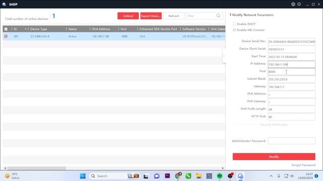 How To Configure Hikvision DVR Static IP Settings Using SADP Tool