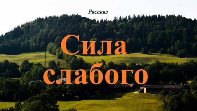 Сила слабого.. (рассказ)