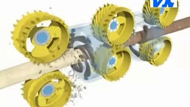 Обработка бревен с волокнистой корой