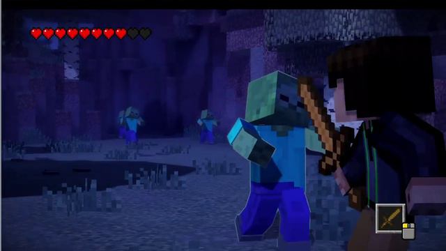 Telltale Games Minecraft Story Mode Episode 1 Part 2 Building A EnderMan (PC) смотреть онлайн