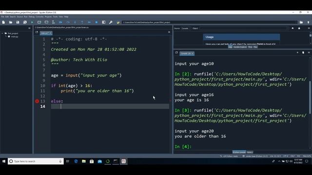 Python Tutorial for Beginners #4: decisions IF/ELIF/ELSE смотреть онлайн