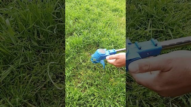 Как косить леской если на триммере ножи и диски? Решение для китайского аккумуляторного триммера смотреть онлайн