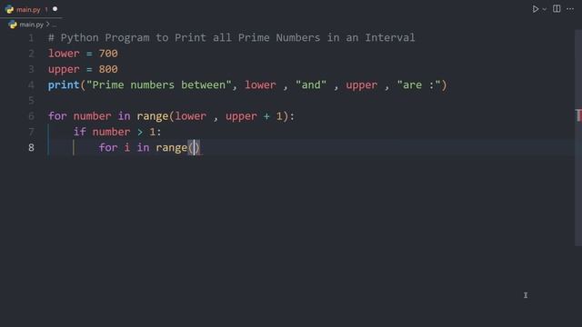 Python Program to Print All Prime Numbers in an Interval | Python Examples смотреть онлайн