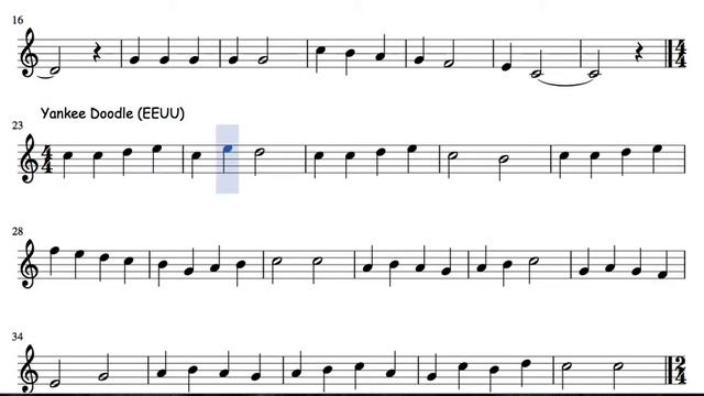 22 of 30 Popurrit Mix Sheet Music for Violin Three Little Leaves Yankee Doodle The Shepherdess смотреть онлайн