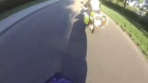 Погоня от полиции на скутере