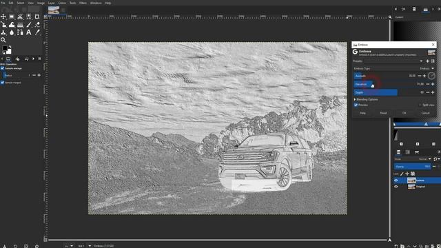 Create an Emboss Effect in Gimp смотреть онлайн