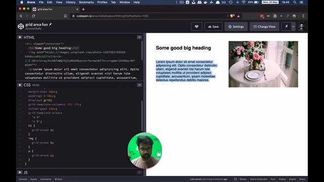 Responsive CSS Grid with grid-area смотреть онлайн