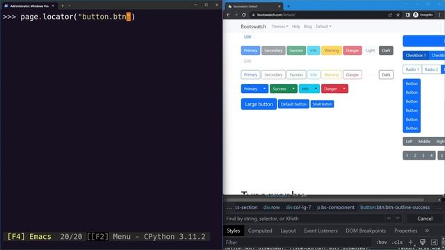 Playwright Python - CSS Selectors смотреть онлайн