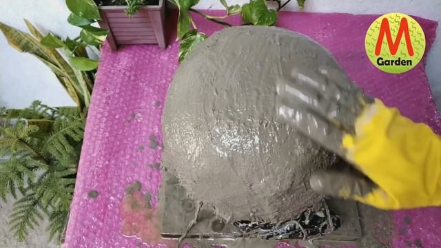 How to make cement pot making at home смотреть онлайн