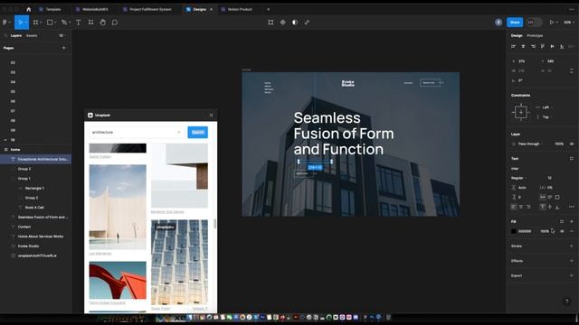 Figma Web Design Speed Art 10 - Architect Design Agency Website (EvokeStudio) смотреть онлайн