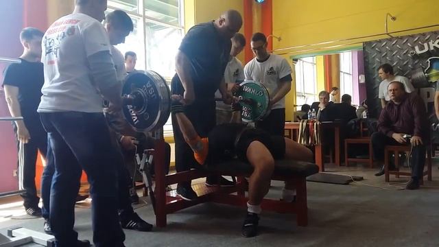 Ищенко Павел - Чемпионат Украины WPC - ЖИМ 222,5 КГ!!!! смотреть онлайн