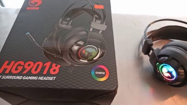 Headset Gamer RGB Marvo HG9018 Funcional para Stream смотреть онлайн