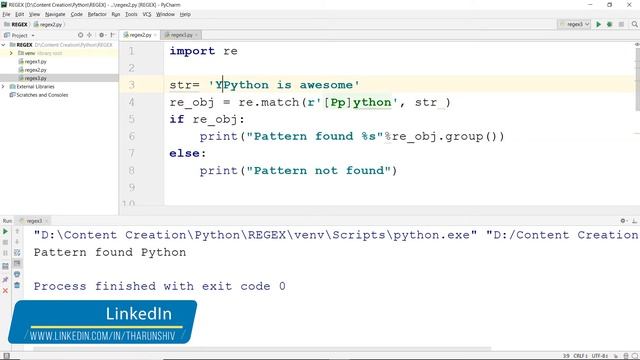 Regular Expressions 2018 | #7 re.search & group() , Flags | Python | Tharun Shiv | Being A Pro смотреть онлайн
