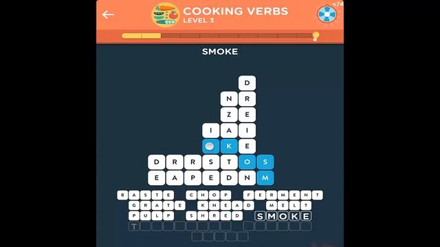 WordBrain 2 - Word Oracle Cooking Verbs Level 1-5 Answers смотреть онлайн