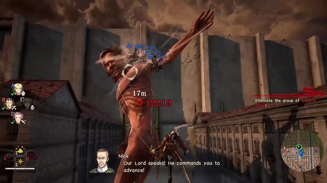 Attack on Titan 2 - Marlo Max Level 'Justice Fighter' - Rozen Rapier Gear Gameplay смотреть онлайн