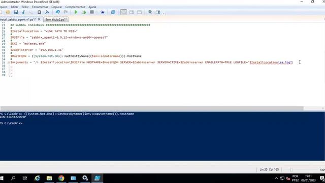 PT03- Creation of basic powershell script for deployment and configuration of Zabbix Agent by GPO. смотреть онлайн
