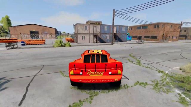 Lightning McQueen's Epic Escape From The Spider-like Monster | Giant Eater | BeamNG.Drive Adventure