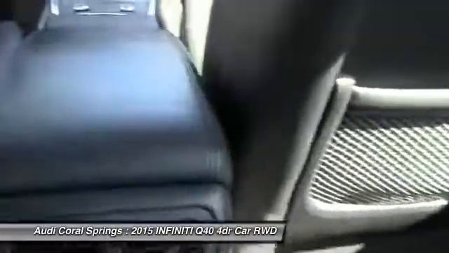2015 INFINITI Q40 Coral Springs FL 1067098E смотреть онлайн