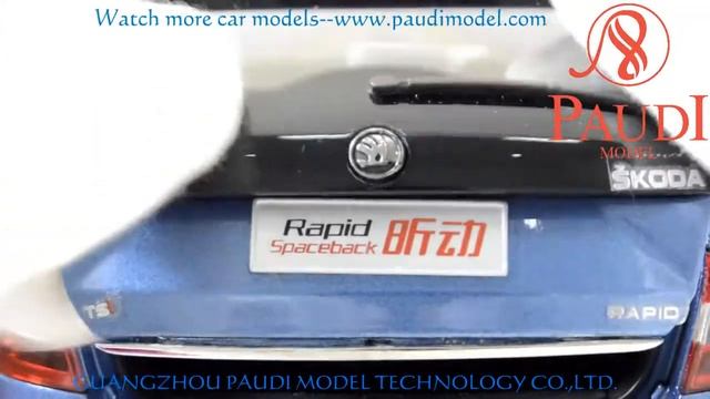 1:18 Scale Skoda Rapid Spaceback 2014 Diecast Model Car(blue)