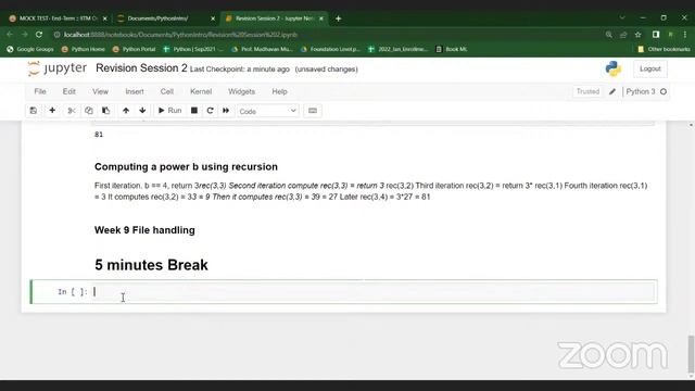 Revision Session - 2 - Python смотреть онлайн