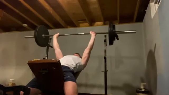 Brandon Cort- 275 X 2 Incline Bench PR at 16 Years Old смотреть онлайн