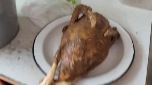 Воскование  утки или как ощипать утку, чтоб была красивая тушка.