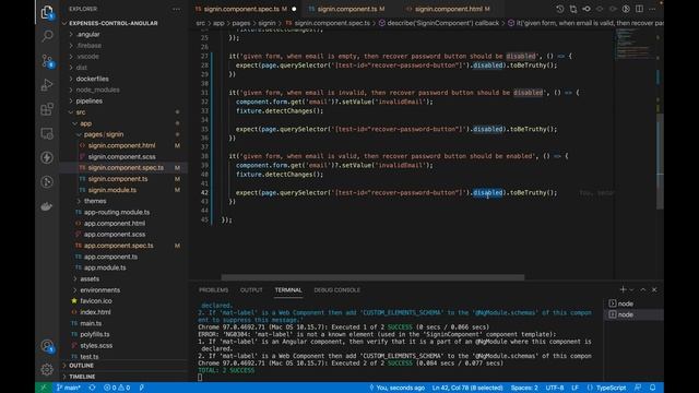 #07 - Angular Tutorial - Form Validation of the Sign In page with TDD смотреть онлайн