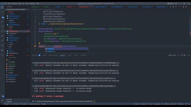 Learn the MERN Stack with Typescript - Express & MongoDB Rest API Part 4 Linting & Husky Pre Commit смотреть онлайн