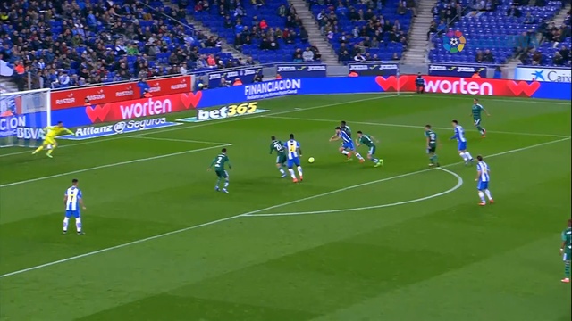 RCD Espanyol 0-3 Real Betis (Liga BBVA 2015/2016) смотреть онлайн