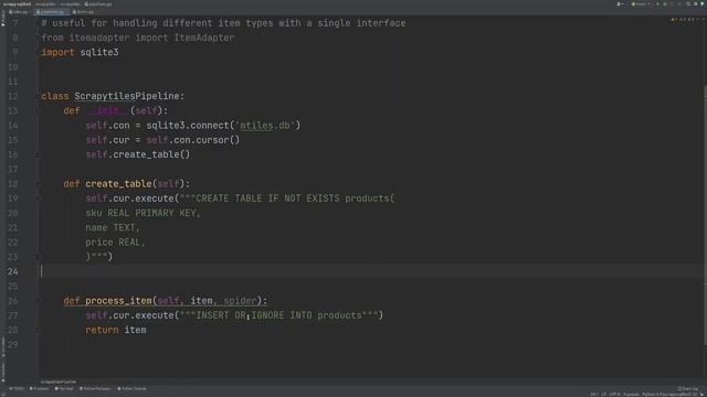 How To Add a Database to your Scrapy Project смотреть онлайн