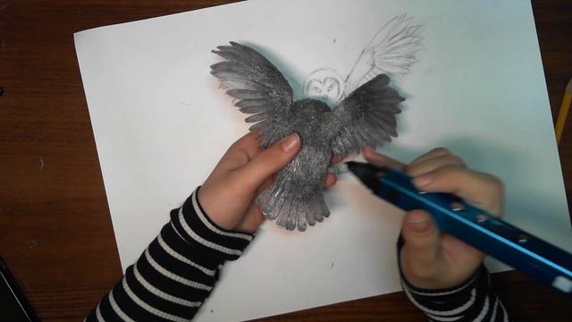 3D PEN ART | OWL | КАК НАРИСОВАТЬ ФИЛИНА 3D РУЧКОЙ | 2019 смотреть онлайн