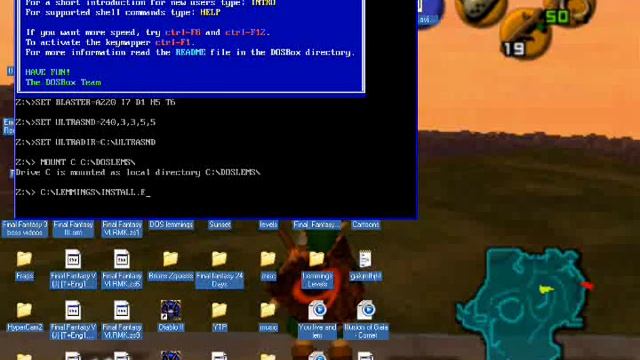 Installing Lemmings on DOSbox смотреть онлайн