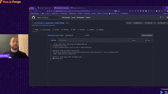 Episode 1: Making an Open Source Contribution by Daniel Kelly: Vue.js Forge смотреть онлайн