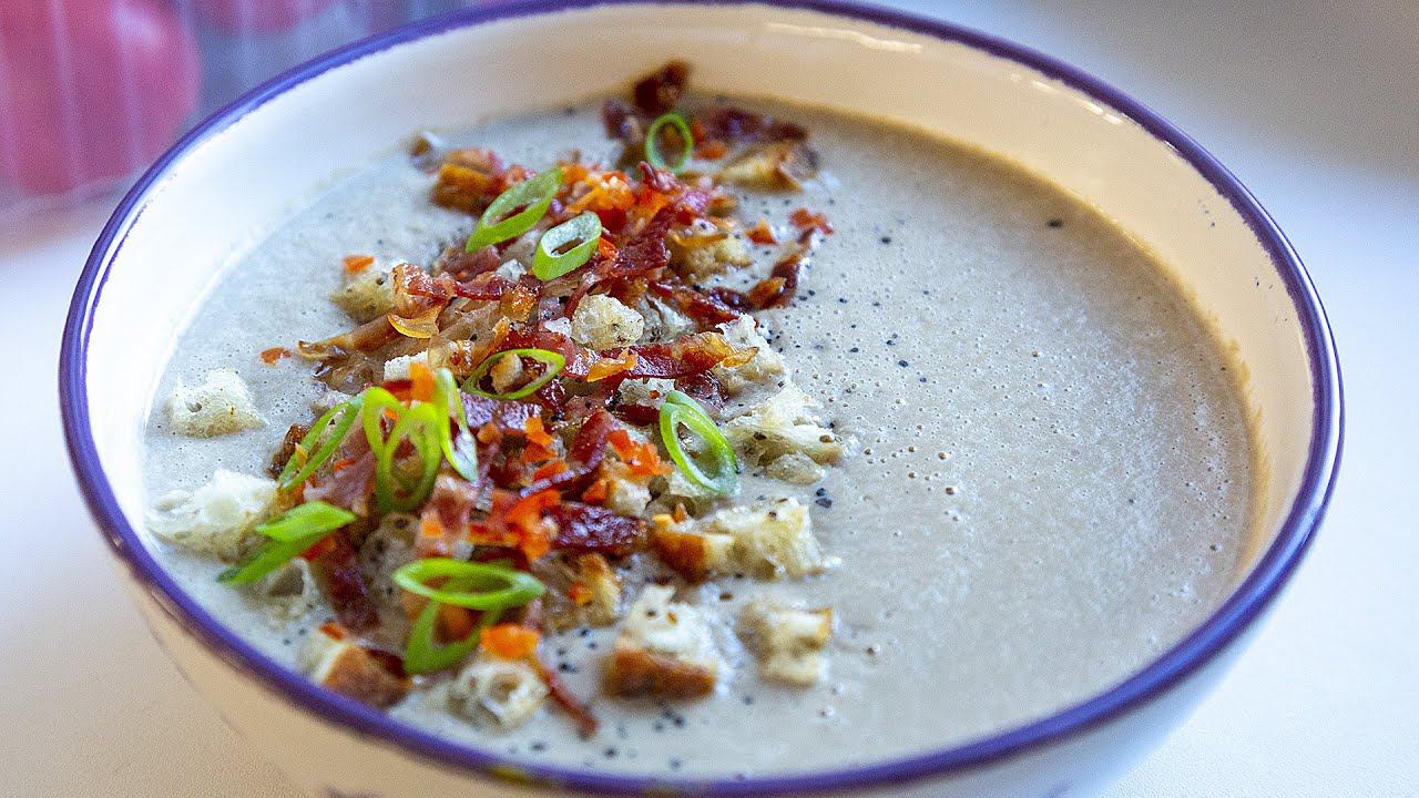 Грибной суп из шампиньонов смотреть онлайн