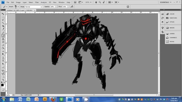 Digital Painting: Mech concept design смотреть онлайн