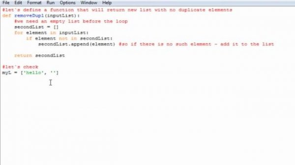 PYTHON EXERCISES Remove duplicates from a list