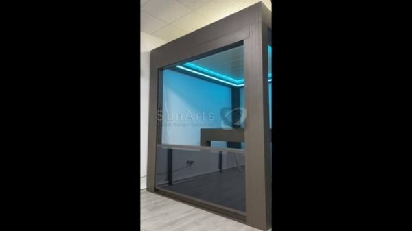 Гильотинное остекление от компании SunArts, проверка после установки