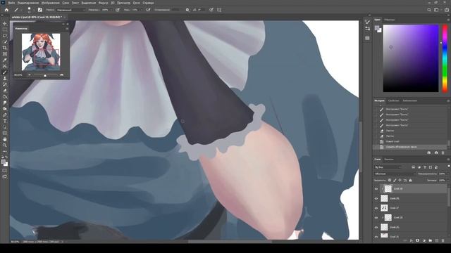 Speed - painting [Adobe Photoshop] 2018 vs 2023 смотреть онлайн
