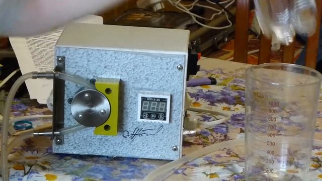 Калибровка насоса, для дозированного розлива жидкости смотреть онлайн