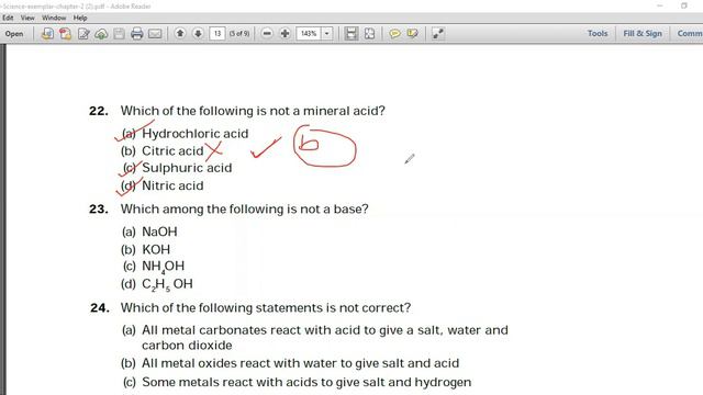 Multiple Choice Questions (MCQ) Part-2|Acids Bases and Salts| Chemistry| Class 10th/NTSE/Olympiads смотреть онлайн