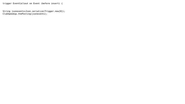 How to pass a list of json trigger.new of Event from trigger to future apex class method? смотреть онлайн