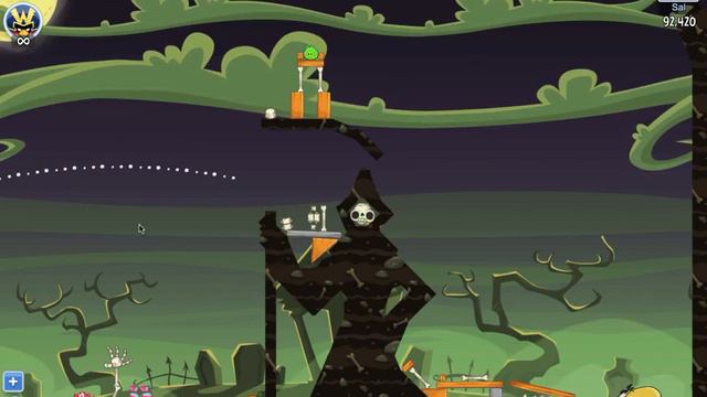 Angry Birds Friends Halloween 2013 Tournament Level 1 Day 1 Week 77 November 4th Facebook смотреть онлайн