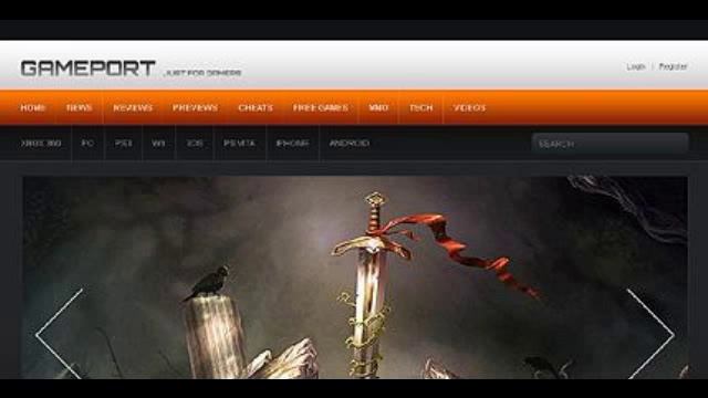 Preview Black Game Portal Drupal Theme by Oldman TMT смотреть онлайн