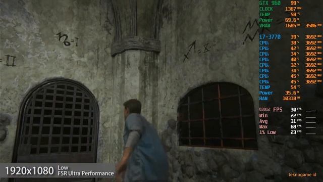 Uncharted 4: A Thief's End | GeForce GTX 960 | Intel Core i7-3770 смотреть онлайн
