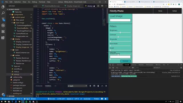 |[ Vue.js ]| Live Coding - Filtrify Photo Ep. 09 смотреть онлайн