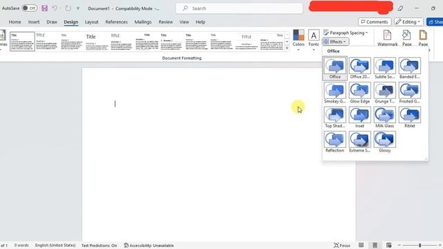 Microsoft Word - Design Tab Guide смотреть онлайн