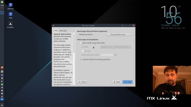 Encrypted install of MX Linux (with partitioning) смотреть онлайн