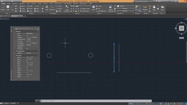 1.6 AutoCAD 2016 List and Distance смотреть онлайн