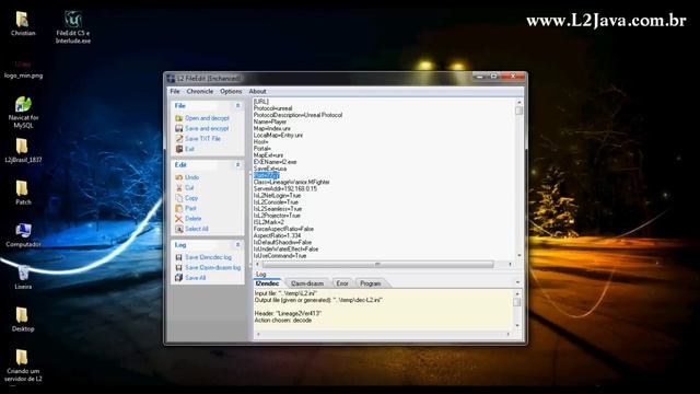 Vídeo 08 [L2Java] Criando servidor de L2 - Configurando o L2.ini com o FileEdit смотреть онлайн